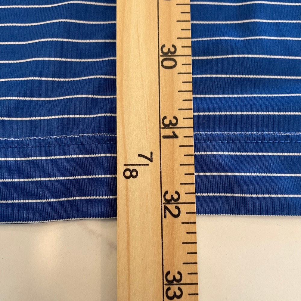 Nike Golf Kentucky Wildcats Polo Shirt Mens XXL Blue Striped Dri-Fit Polo - Picture 9 of 11